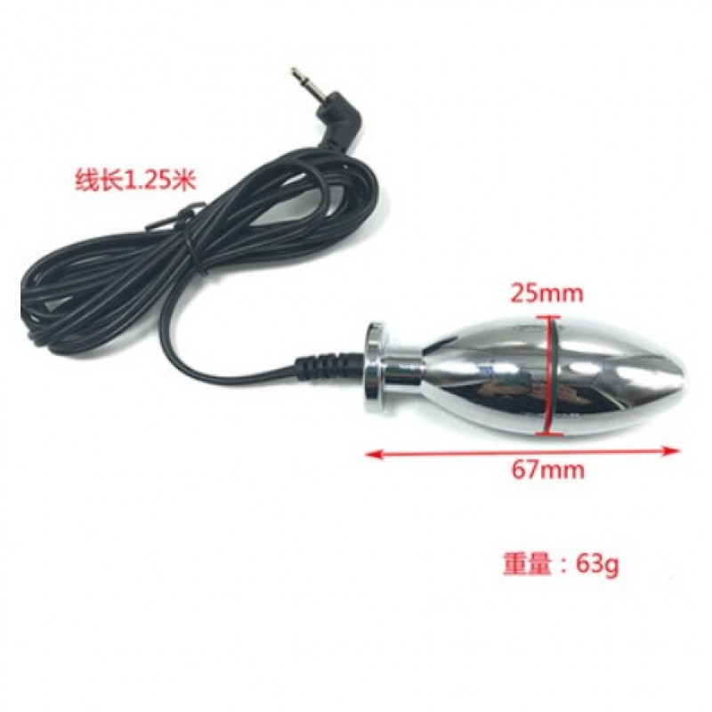 Електро секс, електростимулятор Metal Anus & vaginal plug ZT095, фото 1