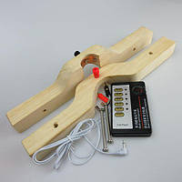 Електросекс затискач, електростимулятор дерев'яний L, регульована інтенсивність