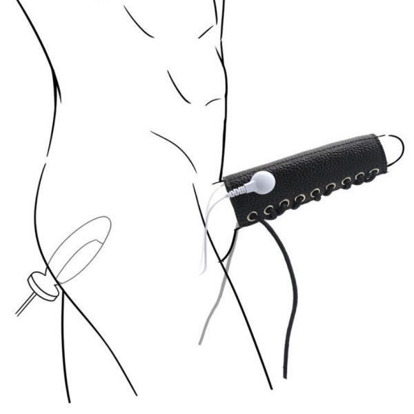 Електростимулятор, електро секс Electro-sex PU Ring + Anal Plug, регульована інтенсивність, фото 1
