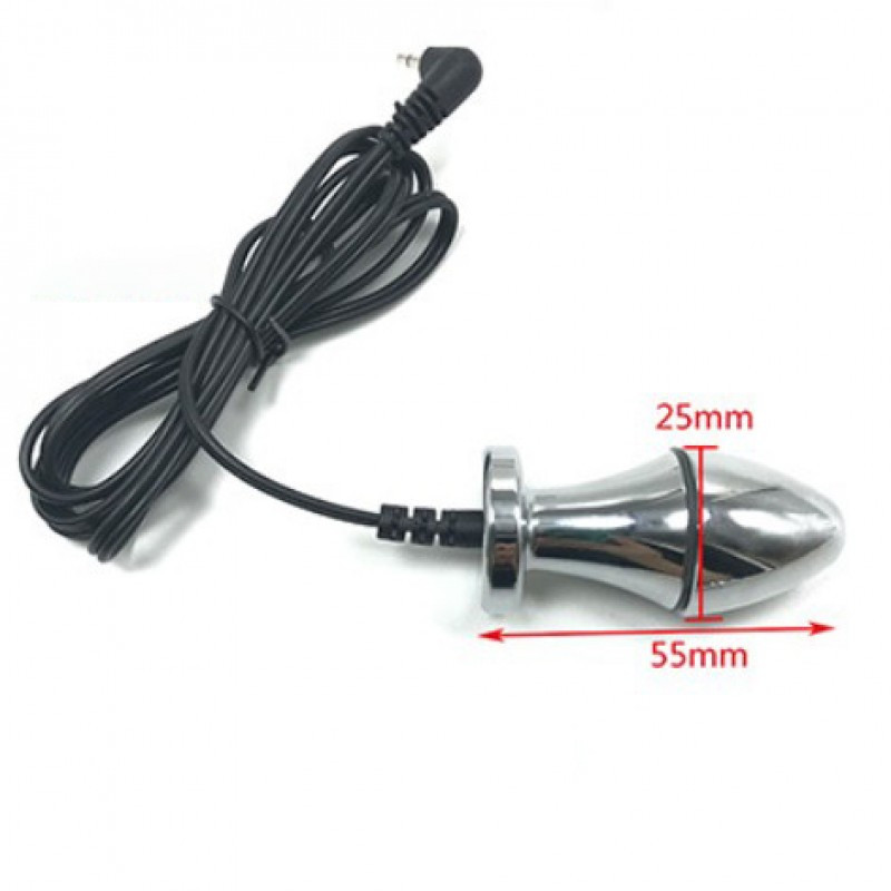 Електростимулятор, електро секс Metal Anus & vaginal plug ZT097 з регульованою інтенсивністю, фото 1