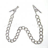 Сталеві затискачі, фіксатори сосків Сріблясті медична сталь 42 см