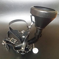 Кляп для рота, фіксатор примусового зрошення Black Edition пластик