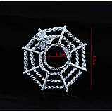 Затискачі для сосків, фіксатори сосочків Павутина срібного кольору з медичної сталі, фото 3