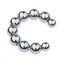 Фіксатори на пеніс, затискачі для члена Horseshoe Cockring Ball Detachable гладка металева поверхня
