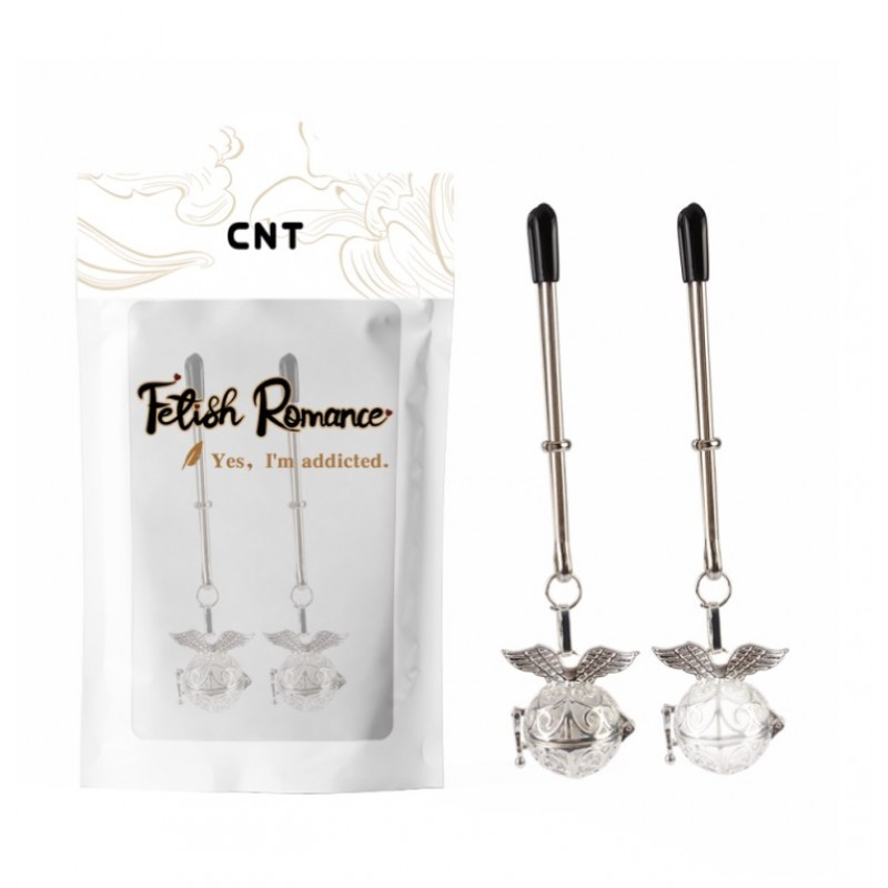 Затискачі для сосків, фіксатори сосків Nipple Fantasy Snitch Clamps Silver медична сталь, фото 1