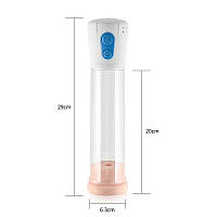 Вакуумна помпа, інтимні помпи Lovetoy Maximizer Worx VX4, білий, 28 см