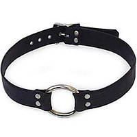 Кляп, фіксатор рота Classic Black з металевими паєтками