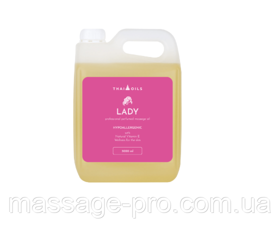 Масажна олія Thai Oils Lady 3000 мл Масажна олія для професійного використання, фото 1