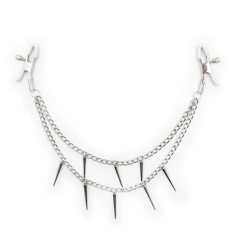 Затискачі для сосків, фіксатори сосочків Silver Professional медична сталь, фото 1