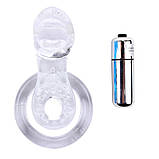 Ерекційне кільце, вібраційне кільце для пеніса Chisa The Tongue 7 функцій вібрації, фото 2