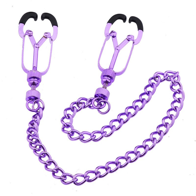 Затискачі для сосків, фіксатори сосків Kinklab Mandible Purple медична сталь, фото 1