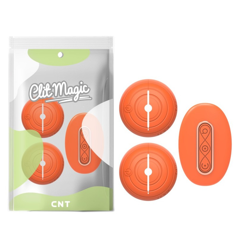 Вібростимулятор для сосків, затискачі для грудей Donut Pin The Nipple Vibe With Remote Orange 10 режимів, фото 1