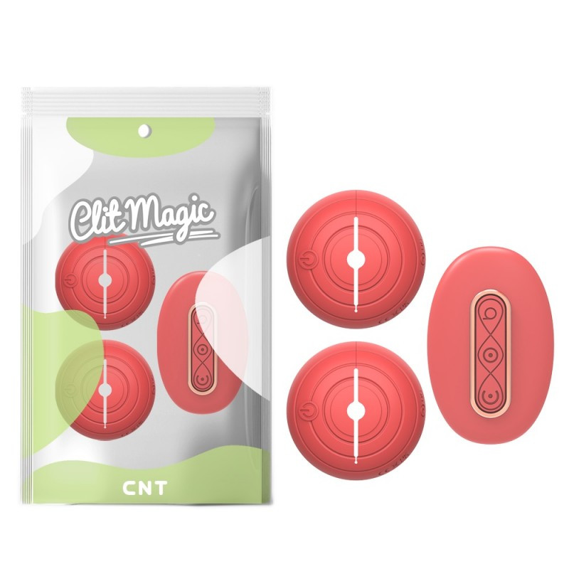 Вібростимулятор сосків, стимулятор грудей Donut Pin The Nipple Vibe Red 10 режимів, фото 1