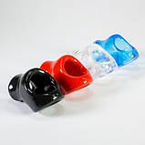 Фіксатор для пінису, фіксація пінису Oxballs Unit-X Stretch Cocksling Blue еластичний TPR матеріал, фото 2