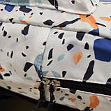 Підлітковий рюкзак — білий жіночий з кольоровим принтом (20231025), фото 5