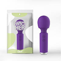Вібромасажер для стимуляції клітора, стимулятор кліторний Intimate Wand Purple 10 режимів