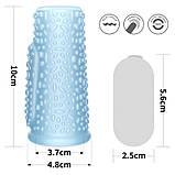 Ерекційне кільце, вібраційне кільце для пеніса Lovetoy Vibrating Drip Knights Ring Blue, водонепроникний, фото 2