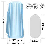 Ерекційне кільце, вібраційне кільце на пеніс Lovetoy Vibrating Ridge Knights Ring Blue, вібрація та зручність, фото 2