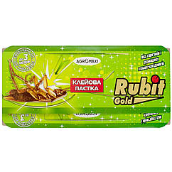 Клейова пастка для тарганів та побутових комах Rubit Gold 16*9 см Agromaxi