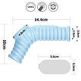 Ерекційне кільце, вібраційне кільце для члена Lovetoy Vibrating Knights Ring з мошонковим рукавом, фото 2