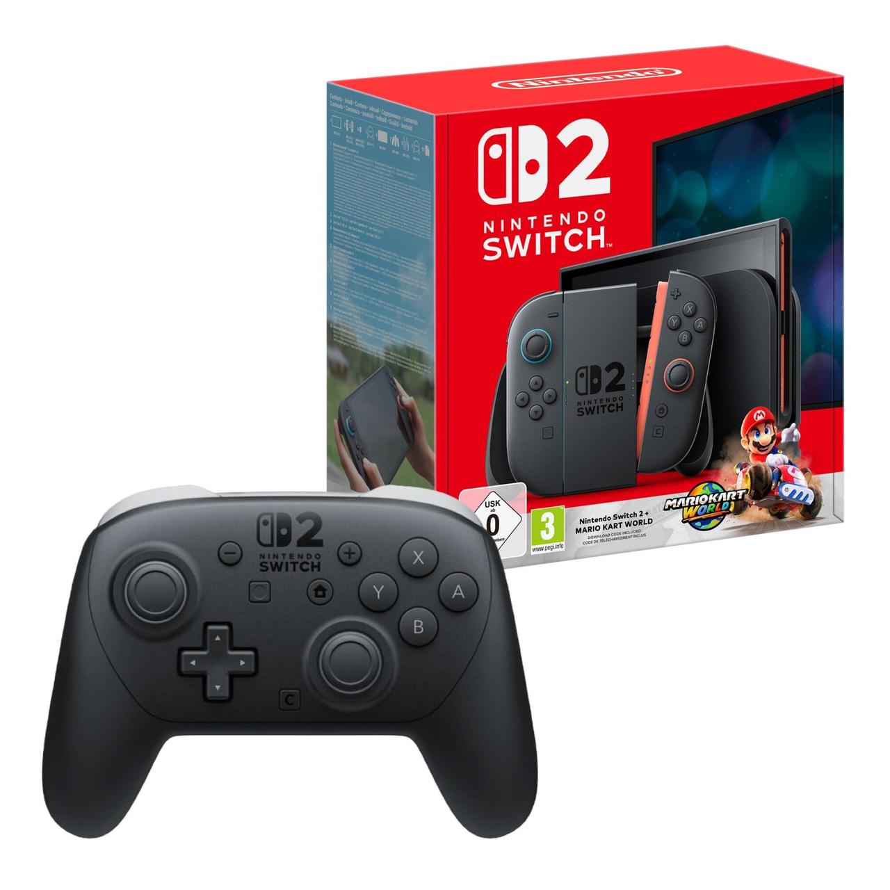 Приставка (консоль) Nintendo Switch 2 + Mario Kart World + Nintendo Switch 2 Pro , Гарантія, фото 1
