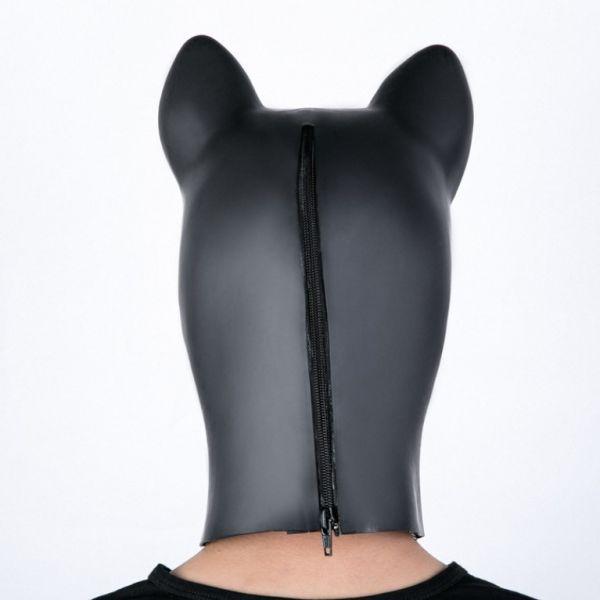 Маска для БДСМ, латексна маска Natural Latex Molding Dog Hood, фото 1