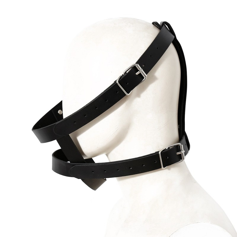 Маски для БДСМ, фетиш Smell Shoe Binding Strap, штучна шкіра, регульовані ремінці, фото 1