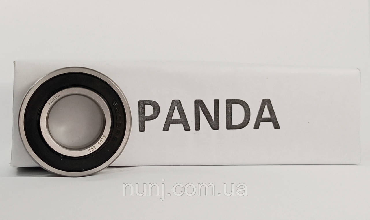Підшипник 6205-2RS Panda (180205) розміри: 25*52*15 кульковий радіальний закритий, фото 1