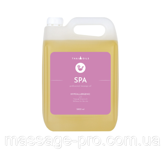Масажна олія Thai Oils Spa 5000 мл Професійна масажна олія для всіх типів шкіри