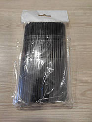 Трубочки для коктейлів 3 мм 14 см 200 шт/уп (чорні)