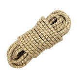 Конопляні канати, мотузка для ударів Hemp Ropes 10 м, 7 мм, фото 2