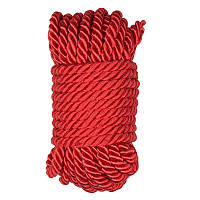 Шибарі мотузка, мотузка для зв'язування Special Silk Rope 10 м, червона шовкова