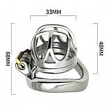 Чоловічий пояс вірності, пристрій невинності Stainless Steel 304, розмір 60 мм, фото 2