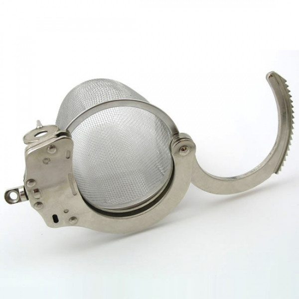 Чоловічий пояс вірності, сталевий пристрій Spider Web Stainless Steel Adjustable Chastity Cage, фото 1