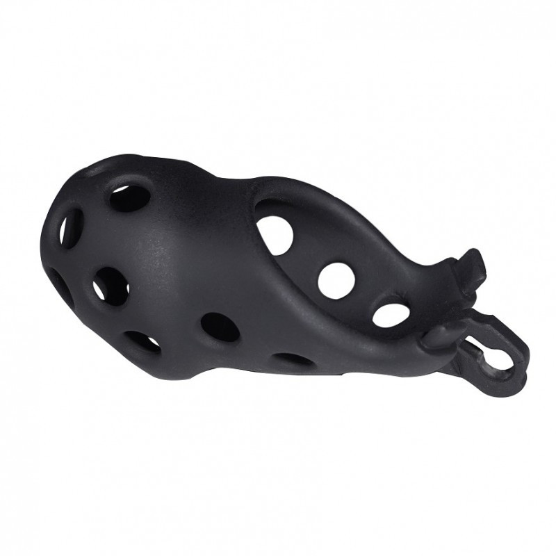 Чоловічий пояс вірності, чоловічий фіксатор Resin Chastity Device Black Medium з ергономічним дизайном, фото 1
