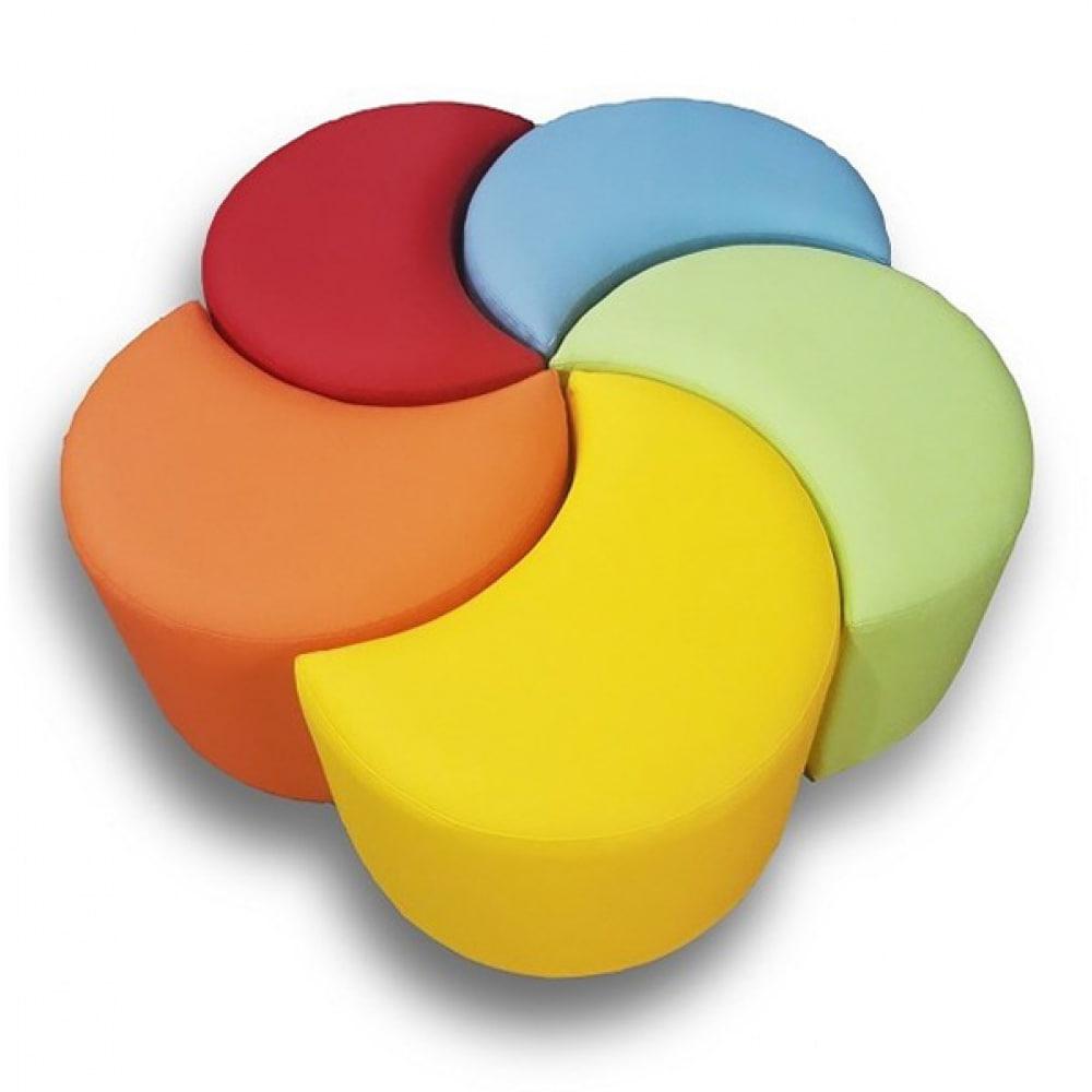 Комплект дитячих пуфів "Веселка", фото 1