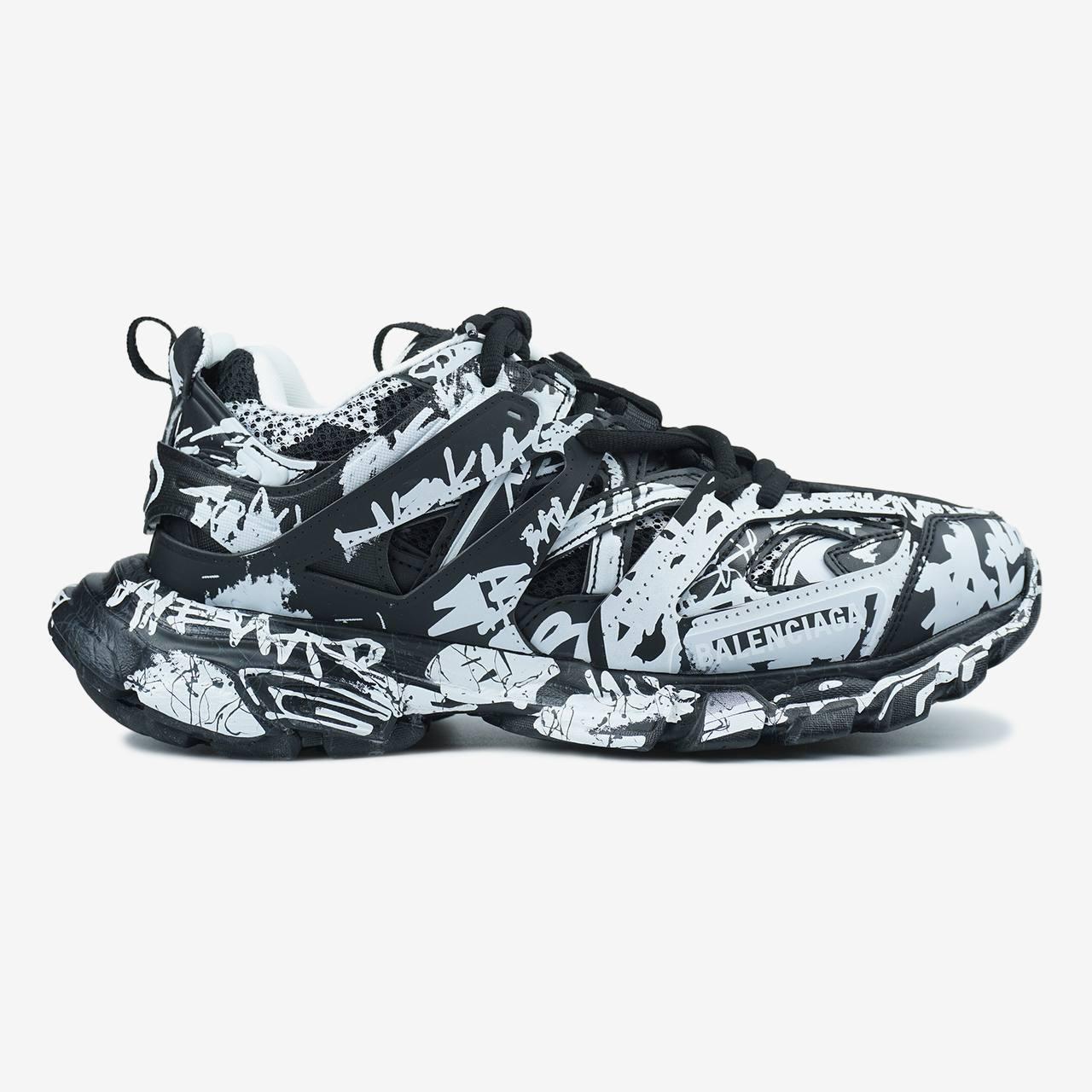 Кросівки Balenciaga Track Graffiti Black White / Баленсіага Трек, фото 1