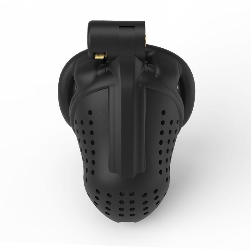 Пояс вірності, чоловічий пояс вірності 3D Honeycomb Chastity Cage-D Bending Ring чорний, фото 1