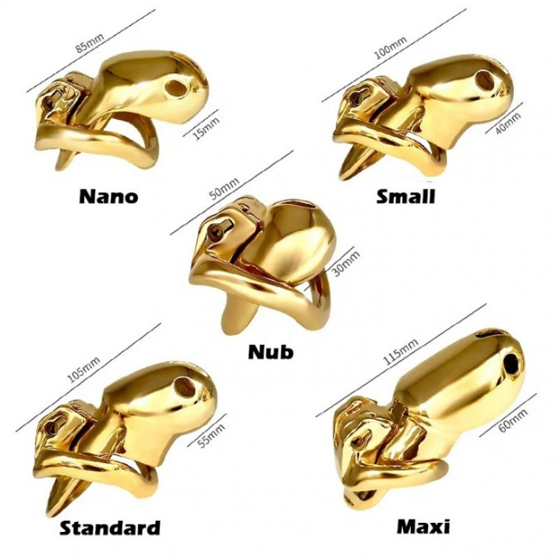 Пояс вірності, чоловічий фіксатор Gold Standless Steel HTV3 Nub, фото 1