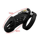 Пояс вірності, чоловічий пояс вірності Silicone Chastity Cage білий силікон, фото 2