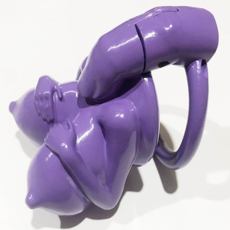 Пояс вірності, чоловічий пояс вірності Big Boobs New Chastity Device, кільця 42-52 мм, фото 1