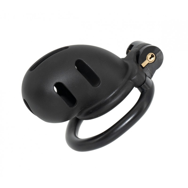 Пояс вірності, чоловічий фіксатор Resin Chastity Cage Small стильний нейлон, фото 1