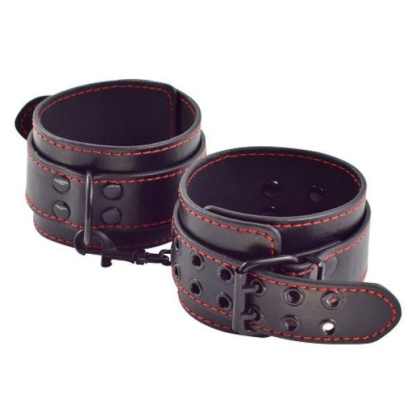 Наножники, фіксатори для ніг Lovetoy Bondage Fetish з екокожі, фото 1