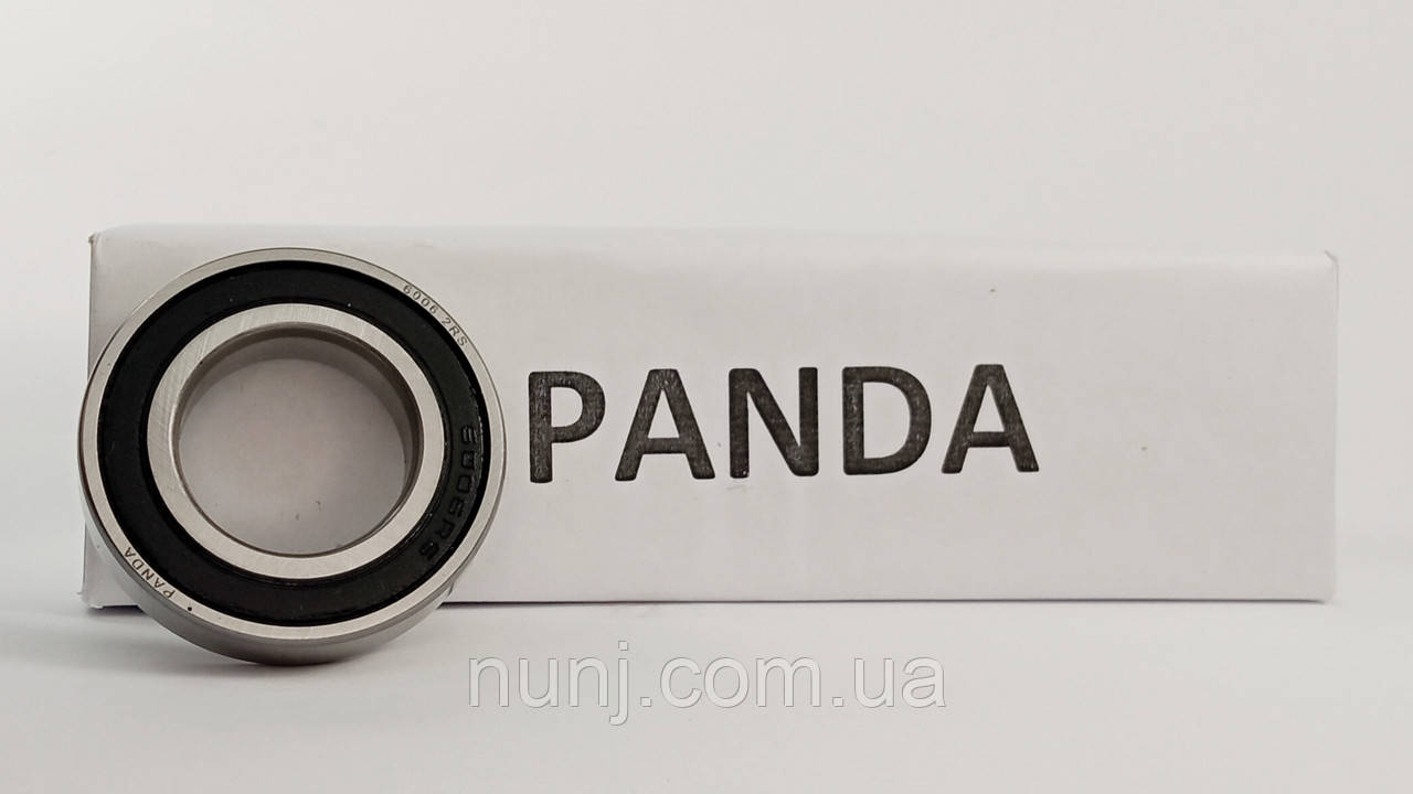 Підшипник 6006-2RS Panda (180106) розміри: 30*55*13 кульковий радіальний закритий, фото 1
