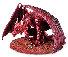 Декоративна статуетка у стилі фентезі "Червоний дракон" з полістоуну від італійського бренду Veronese 25 см