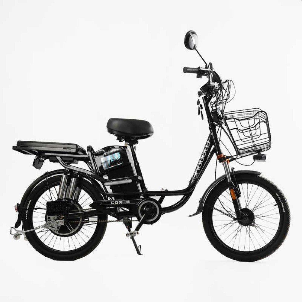 Електровелосипед Corso «Shadow» 22" SH-7324-5 / C-31 двигун 500W, акумулятор 48V/20Ah