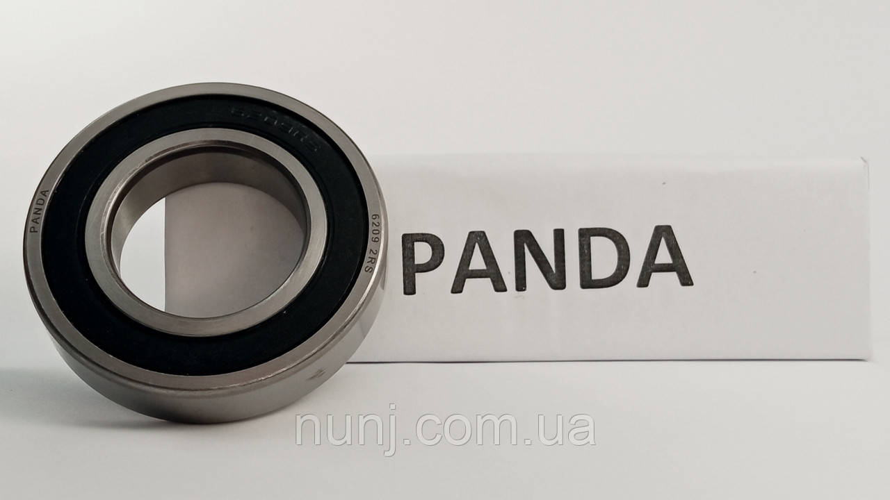 Підшипник 6209-2RS Panda (180209) розміри: 45*85*19 кульковий радіальний закритий, фото 1