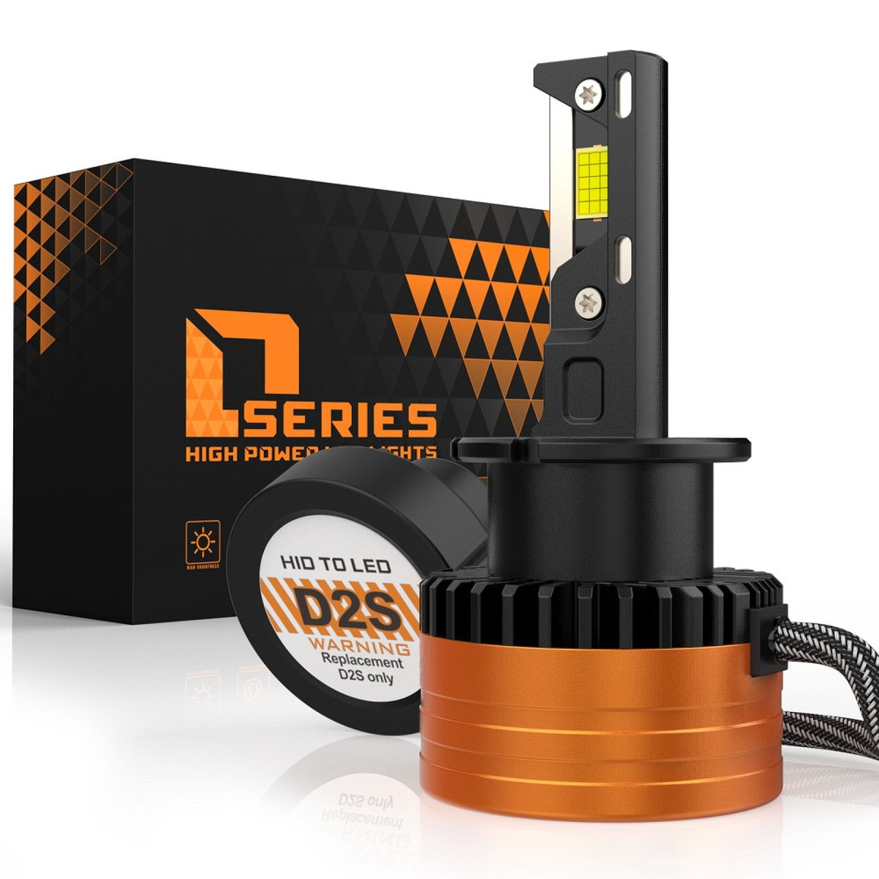 Лампи автомобільні LED D2S-D30 110 W 12000 Lm 3570-chip DC12V 6000 K IP68 +200%, фото 1