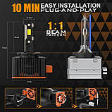 Лампи автомобільні LED D3S-D30 110 W 12000 Lm 3570-chip DC12V 6000 K IP68 +200%, фото 5