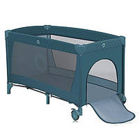 Ліжечко-манеж Lionelo FLOWER GREEN TURQUOISE, фото 2